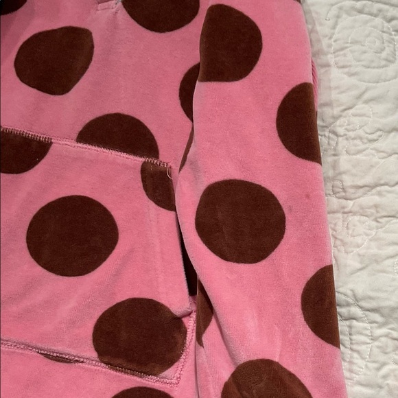 VGUC Boden Pink w/Brown Polka Dots Terry Swim Cover - Picture 4 of 5